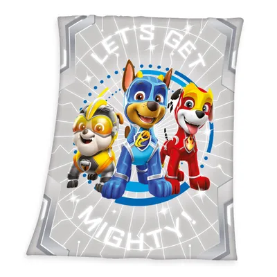 Produktbild von Paw Patrol Kuscheldecke / Fleecedecke / Decke, 100% Polyester, 130x160 cm