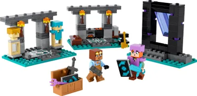 Produktbild von LEGO Minecraft Die Waffenkammer, Gaming-Set mit Heldenfiguren, Spielzeug-Waffen und Alex-Figur, Action-Spielzeug für Jungs und Mädchen, Geschenk für für Gamer und Kinder ab 7 Jahren 21251