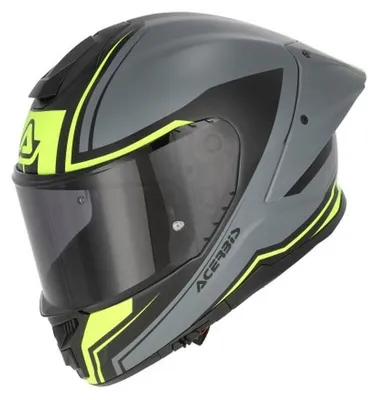 Image de Casque intégral Acerbis Tarmak-X - Gris/Jaune - Taille S