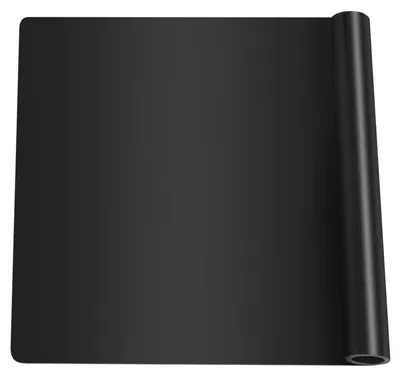 Productafbeelding van Grote siliconen mat, 70,5 x 50 cm, siliconen mat, knutselmat, antiaanbaklaag, antislip tafelmat, verfmat, geschikt voor keukenwerkbladen, knutselprojecten, harsgieten, placemat (zwart)
