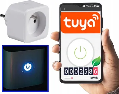 Produktbild von Kanlux | Smart-Adapter - WLAN-Steckdose 16A - Weiß - Fernsteuerung - Energieüberwachung - Zeitplanung