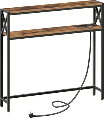 Immagine prodotto di Consolle con prese e USB | marrone vintage | 100 cm
