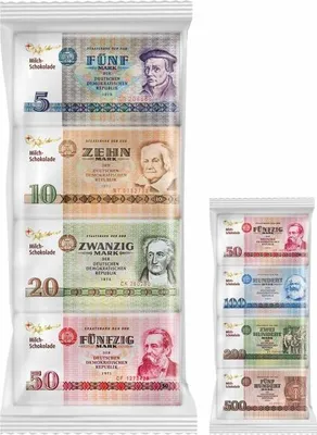Produktbild von Rotstern DDR Geld Vollmilch 4x15g