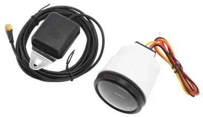 Zdjęcie produktu dla Prędkościomierz GPS 52 mm z licznikiem kilometrów i wyświetlaczem LCD, zasilanie 9–32 V DC, do kamperów, łodzi, jachtów i pojazdów – czarny panel i osłona