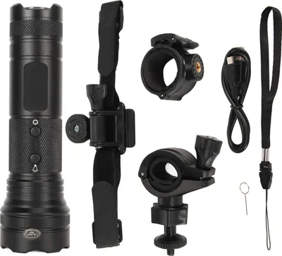 Zdjęcie produktu dla Kamera do kasku rowerowego 4K HD IP66 wodoodporna 5 trybów oświetlenia Kamera sportowa z latarką LED do jazdy na rowerze i biwakowania