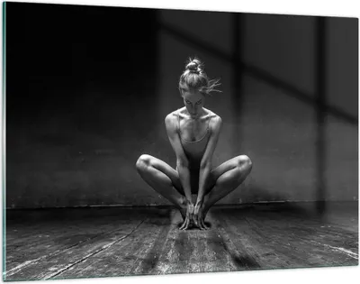 Produktbild von Bilder auf glas - Einteilig - Tänzerin Frau Ballerina - 120x80cm - Glasbilder - Wandbilder - Bilder - zum Aufhängen bereit - Wanddekoration aus Glas - Glas Bilder - Wandbild auf Glas - GAA120x80-4925