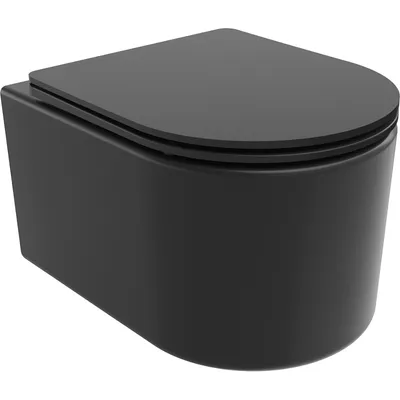 Obrázok produktu pre Mexen Sofia WC misa Rimless s pomaly padajúcim sedátkom, duroplast, čierna matná - 30541085
