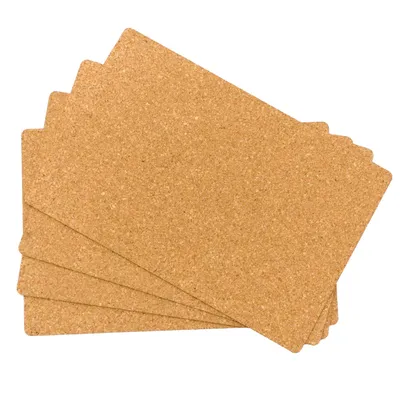 Productafbeelding van Rechthoekige kurken onderzetter voor borden, afmetingen 449x297 mm, dikte 3 mm, set van 4 stuks