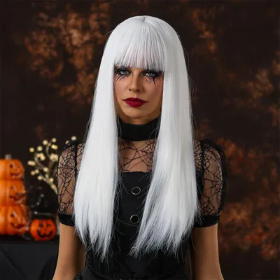 Image de Perruque d'Halloween pour femmes Perruque de fête perruque réaliste perruque y perruque d'apparence naturelle pour femmes