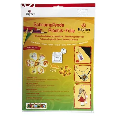 Produktbild von Schrumpffolie 5 Blätter - Frosteffekt