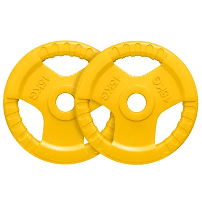 Produktbild von GORILLA SPORTS® Hantelscheiben - Einzeln 1,25-25kg / Set 30kg, 50mm, Gripper, Guss, Gummi - Gewichtsscheiben, Olympia Gewichte, Langhantel, Hantel