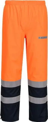 Image de Pantalon De Pluie Bizflame Hv - Taille M - Orange/marine - Portwest