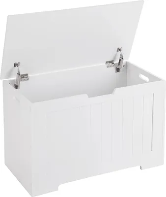 Zdjęcie produktu dla Białe pudełko do przechowywania z uchwytami - dł. 76 cm x wys. 48 cm