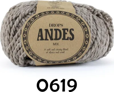 Produktbild von DROPS ANDES MIX (100g/90m) 0619 beige
