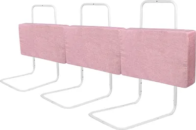 Obrázek produktu pro XMTECH 3x 50cm Bed Guard Vertikální zvedací výškově nastavitelná ochrana proti vypadnutí Dětská postýlka Dětská růžová