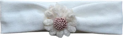 Produktbild von Ootje Katootje Babyhaarband Filzblume - Elfenbein | Babybekleidung Zubehör
