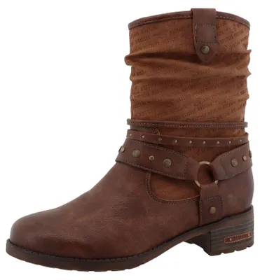 Produktbild von Mustang Damen Stiefelette mit Zierriemen 15M0062003, Größe:40 EU, Farbe:Braun