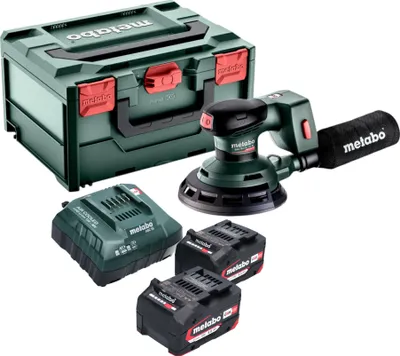 Produktbild von Metabo SXA 18 LTX 150 BL Akku Exzenterschleifer 18 V 150 mm Brushless + 2x Akku 4,0 Ah + Ladegerät + metaBOX