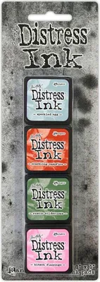Produktbild von Ranger Distress Ink Mini Kit 16 - Vintage Stempelkissen Set für Bastelprojekte