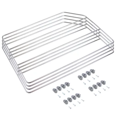 Produktbild von Emuca Trennelemente-Set für Schränke und Regale, Verchromt, Stahl