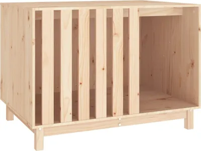 Image de vidaXL Niche pour chiens 100x70x72 cm Pin massif