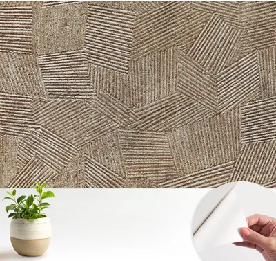 Produktbild von Fototapete selbstklebend - 104x70 cm - Tapete - Wandtapete - Wandbilder - Klebefolie - Dekofolie - Tapete Folie - Wand - Dekoration - Wohnzimmer - Strukturlinien