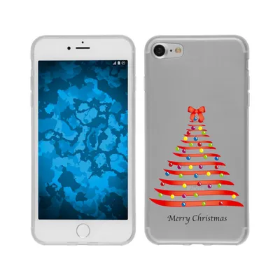Produktbild von PhoneNatic Case kompatibel mit Apple iPhone 6s / 6 Silikon-Hülle X Mas Weihnachten Weihnachtsbaum M1