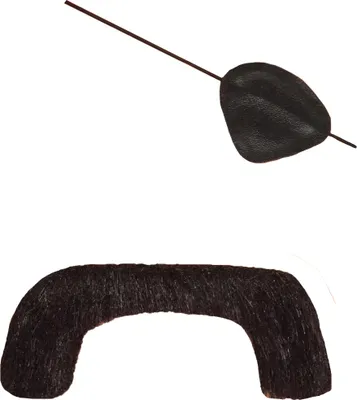 Produktbild von CIAO 26768, Karnevalskostüm-Schnauzbart, Erwachsener, Uni, Schwarz, 200 mm, 40 mm