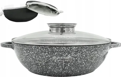 Produktbild von Edenberg Tiefer Topf/Pfanne Marmor-Beschichtung 32cm 5,5L Induktion