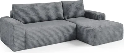 Immagine prodotto di Folgarida - Divano Letto con Penisola, 268x163 cm Grigio, Contenitore
