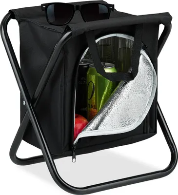 Immagine prodotto di sgabello da campeggio relaxdays con borsa termica