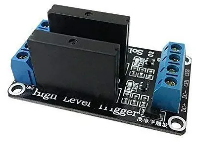 2-Kanal SSR Solid State Relais Board 5V High Level Trigger