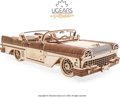 Immagine prodotto di UGEARS Puzzle 3D da sogno convertibile VM-05, 735 pezzi