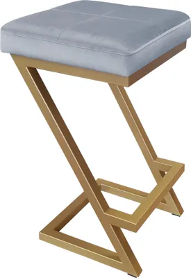 Obrázok produktu pre Barová stolička ZETA LOFT METAL, zlatá podnožka BL06