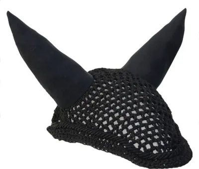 Produktbild von Hy Showjump Fliegenhaube BZ3046 (Pony/Cob) (Schwarz)