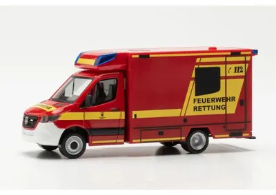 Produktbild von Herpa MB Sprinter 18 RTW Fahrtec Feuerwehr München 097666