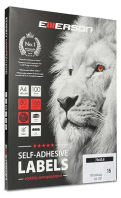 Obrázok produktu pre Etykieta uniwersalna biała 70 x 50,8 mm
