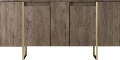 Produktbild von Skye Decor, Luxe - Walnut, Gold, Wohnzimmerschränke, Nussbaum, 160 x 80 x 35 cm