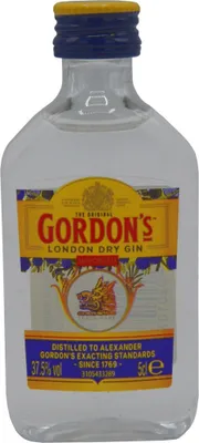 Produktbild von Gordon's London Dry Gin Miniaturflasche 0,05 L