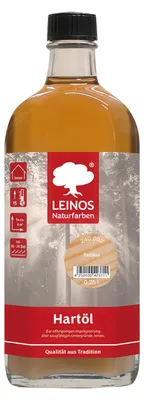 Produktbild von LEINOS Hartöl Farblos 0,25 l – Hartöl für Holz innen, wasserabweisend
