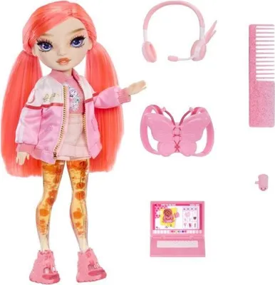 Image de Poupée Rainbow High Sparkle & Shine, Coral, Poupée de 27cm, Avec paillettes, Dès 4 ans