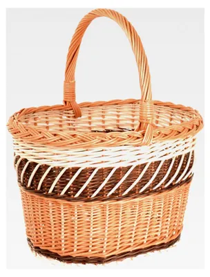 Produktbild von Geflochtener Einkaufskorb 38 x 30 x 24 cm mit Henkel