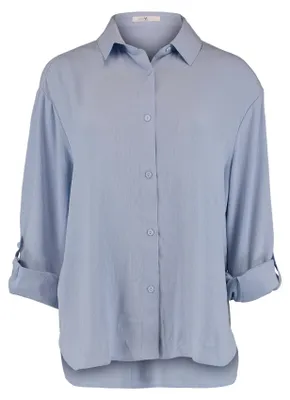 Produktbild von Bluse Stilvolles Halbarm Krempelfunktion Hemd | L