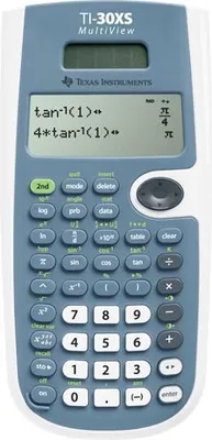 Zdjęcie produktu dla Texas Instruments TI-30XS MV, Desktop, Kalkulator naukowy, Bateria/Energia słoneczna, Niebieski