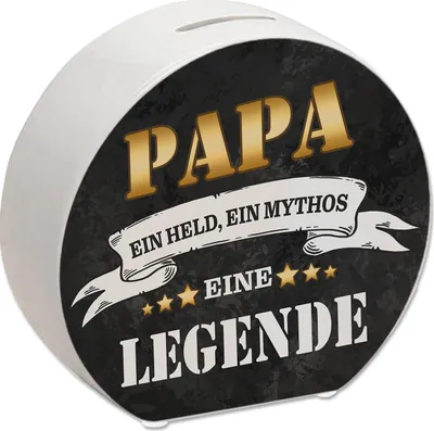 Produktbild von Papa ein Held ein Mythos eine Legende Spardose
