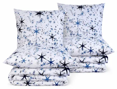 Produktbild von Bettwäsche-Set, 135 x 200 cm, aus 100% Baumwolle, mit 2 Kopfkissenbezügen