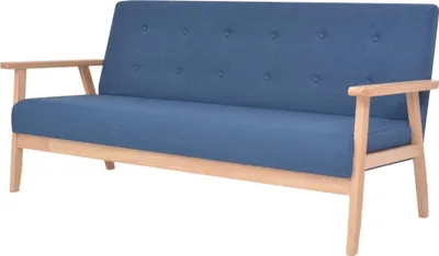 Produktbild von 3-Sitzer-Sofa Stoff Blau