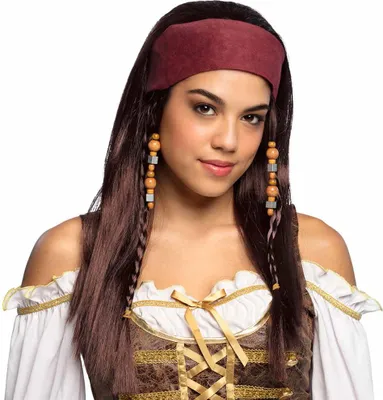 Produktbild von Boland Wig Pirate Trinity, Gerade, Schwarz, Frauen, Polyester, Karneval, 290 mm
