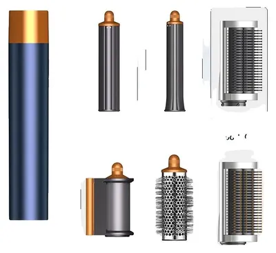 Produktbild von Hairstyler, 6-in-1 Funktionalität, Negative-Ionen-Technologie, HS Blau 6 IN 1, EU
