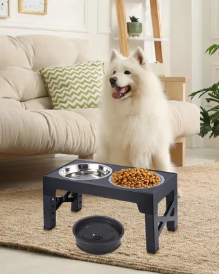 Produktbild von Erhöhte Hundenapf für große Hunde - Verstellbare Hundenapf mit auslaufsicherem Wassernapf und rutschfestem Design